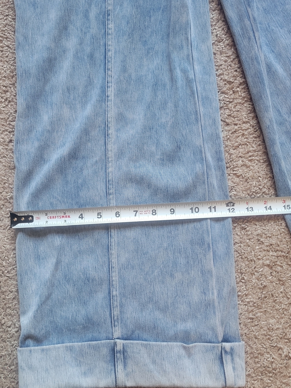 Christian Siriano Light Blue Wide-Leg Jeans - Picture 7 of 15